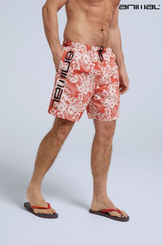 Mens red sale shorts uk