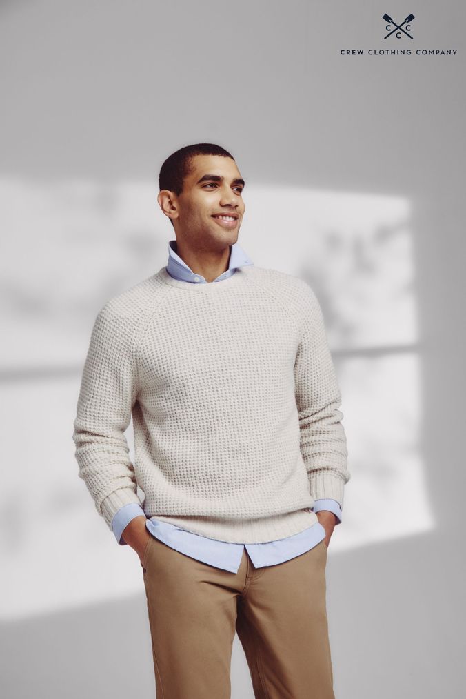Cream sweater discount outfit mens