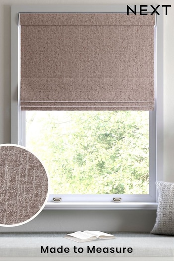 Mink Brown Chenille Made to Measure Roman Blind (492617) | £70