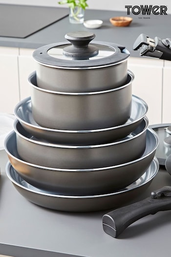 Tower Grey Set of 13 Piece Cookware Set (493261) | £130