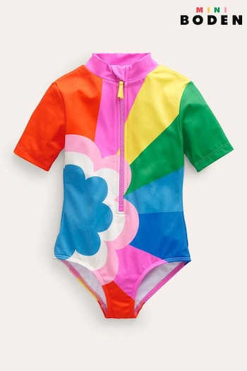 Boden Pink Short-sleeved Swimsuit (493886) | £23 - £27
