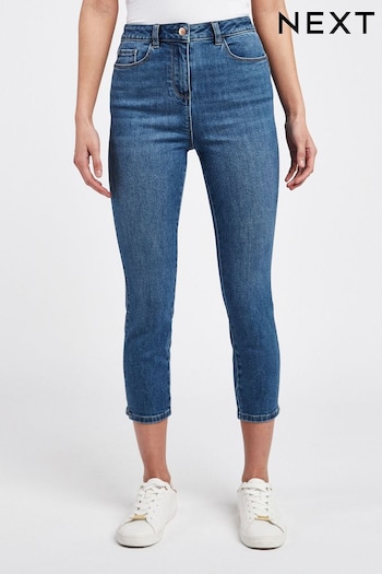 Mid Blue Denim Skinny Cropped Jeans (493936) | £24