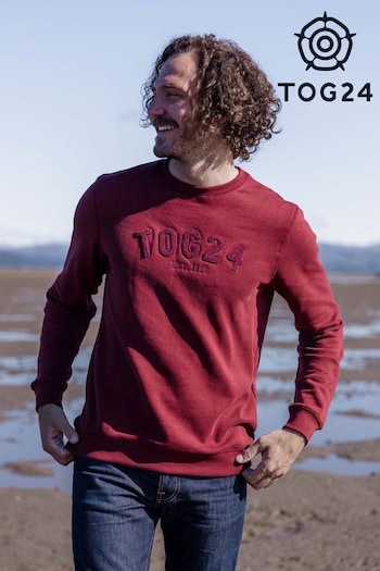 Tog 24 Mens Red Hawnby Sweatshirt (494179) | £40