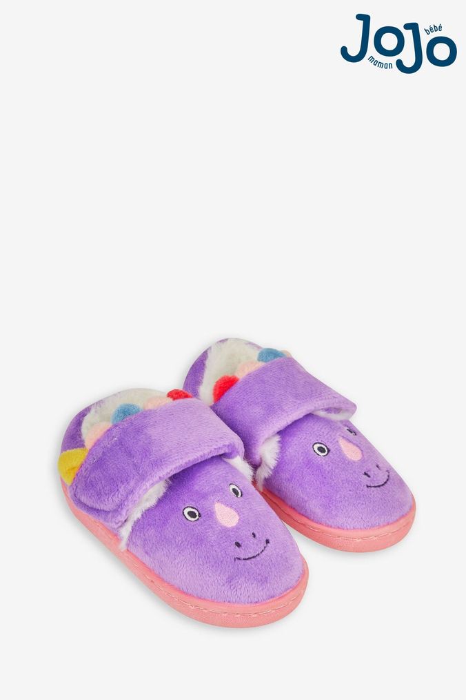 Kids online purple slippers