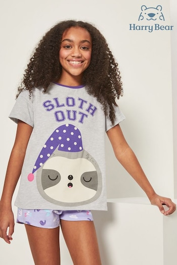 Harry Bear Grey Sloth Out Animal Pyjamas (495054) | £15