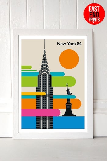 East End Prints White New York 64 Print (495459) | £47 - £132