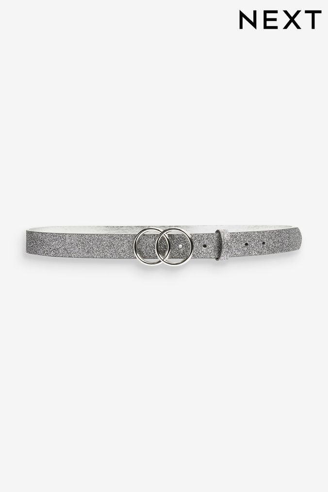 Silver sales sparkle belt