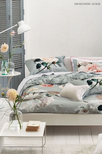 Designers Guild Grey Peonia Grande Duvet Cover (496535) | £90 - £155