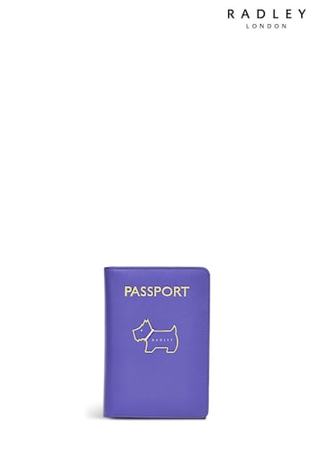 Radley London Purple Heritage Dog Outline Passport Cover (497011) | £49