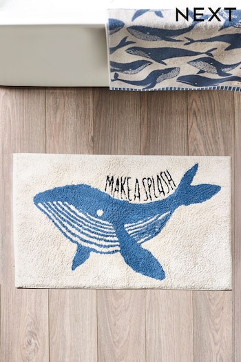 Blue Whale Bath Mat (497504) | £16