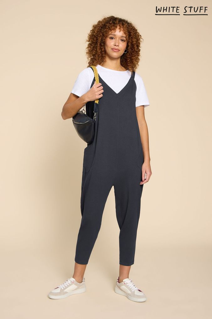 Black strappy jumpsuit uk sales
