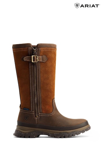 Ariat Brown Moresby Zip Waterproof Boots Sandal (498646) | £220