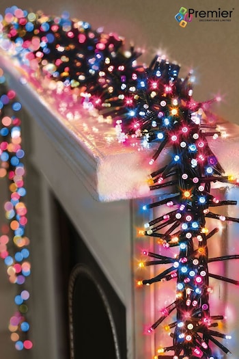 Premier Decorations Ltd Pink/Purple LED Clusters With Timer Christmas Lights (499660) | £27