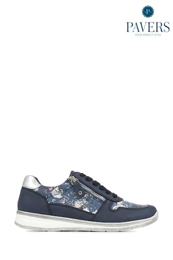 Pavers Blue Lightweight Lace-Up Trainers (4D5018) | £35