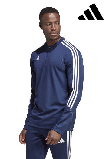 adidas Blue Tiro Colourblock Sweatshirt (4D6457) | £38