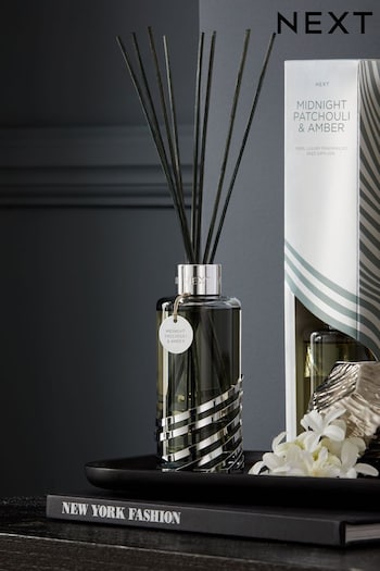 Midnight Patchouli and Amber 180ml Fragranced Reed Diffuser (4F7724) | £24