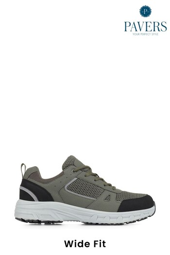 Pavers Wide Fit Lace-Up Trainers (4U6081) | £40