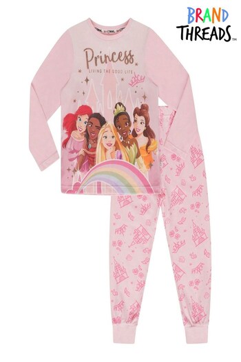 Brand Threads Pink Princess Girls Pyjamas (500324) | £18