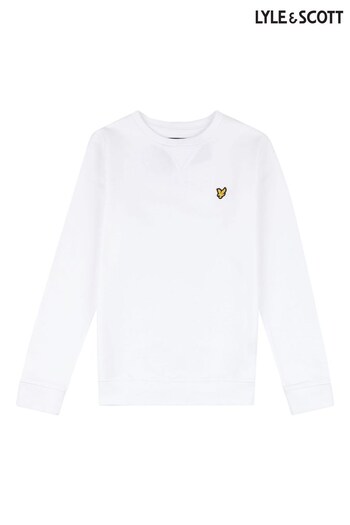 Lyle & Scott Crew Neck White Sweatshirt (500343) | £50 - £60