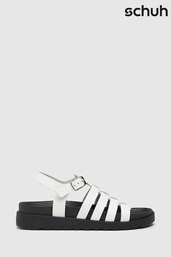 Schuh Tilly Chunky Fisherman White Sandals 25cm (500631) | £45