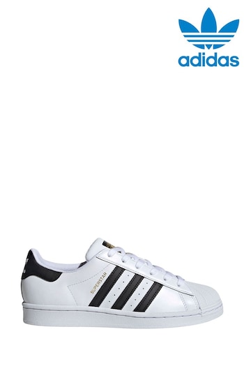 adidas Originals Superstar White Trainers (500668) | £90