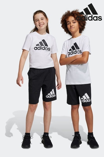 adidas Black Essentials Big Logo Cotton Shorts (500717) | £18