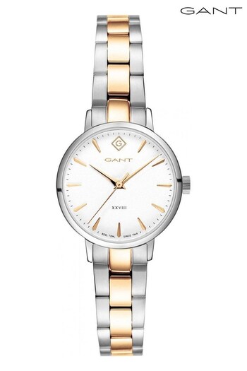 Gant Park Avenue 28 White and Two-Tone Gold Stainless Steel Quartz Watch (500873) | £150