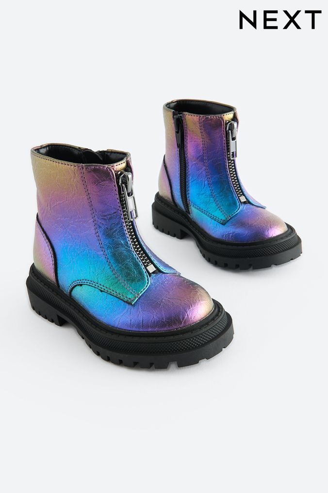 Girls Metallic Boots Glitter Boots Metallic Ankle Boots Next