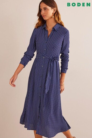 Boden Blue Kate Midi Shirt Dress (501158) | £120