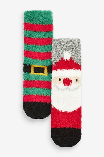 Christmas Santa Cosy Socks 2 Pack (501240) | £7 - £9