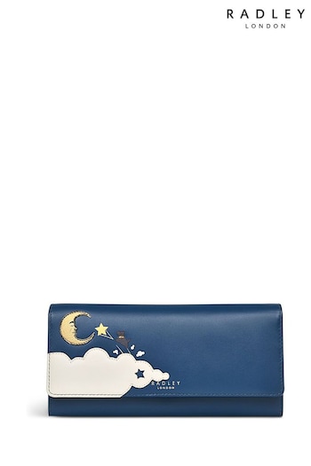 Radley London Large Blue Shoot For The Moon Flapover Matinee Purse (501290) | £99