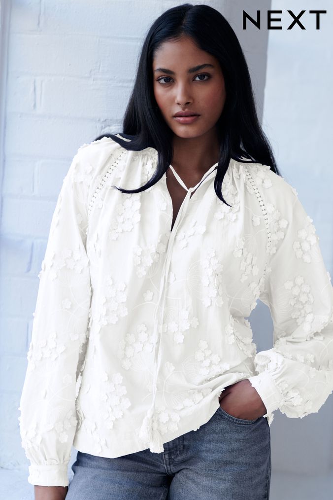 Fancy white 2024 dress blouses