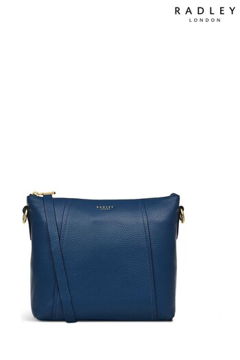 Radley London Medium Blue Wood Street 2.0 Ziptop Cross-Body Bag (501389) | £179