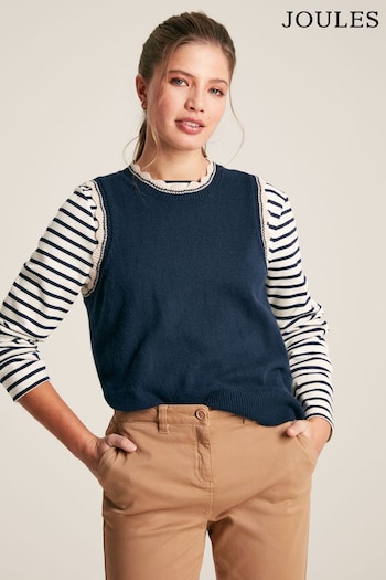 Joules Claudette Navy Knitted Tank Top (501894) | £39.95