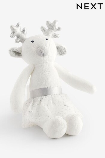White Tutu Reindeer Plush Toy (502028) | £12