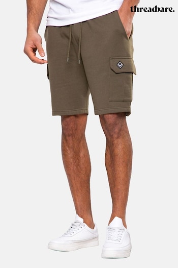 Threadbare Khaki Fleece Cargo Shorts (502143) | £20