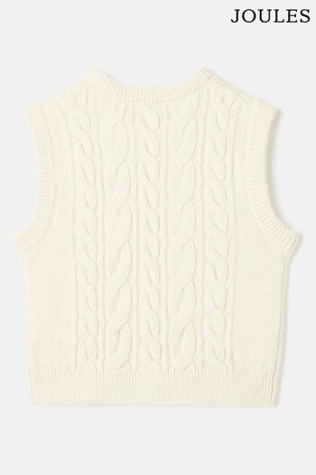 Joules Millie Cream Knitted Vest (502303) | £26.95 - £32.95