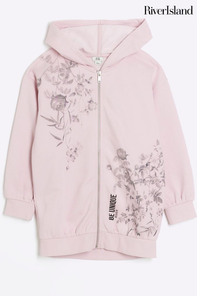 Pink hoodie shop river island