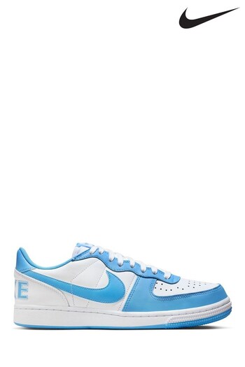 Nike ice Blue/White Terminator Low Trainers (502766) | £120