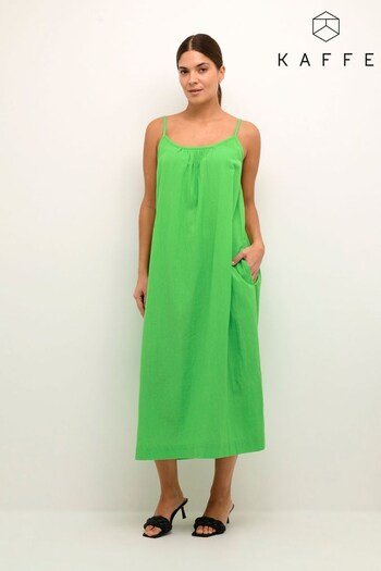 Kaffe Green Majse Shoulder Strap Dress Fitness (502836) | £30