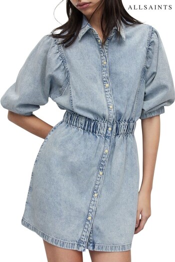 AllSaints Blue Osa Short Denim Dress (502915) | £139