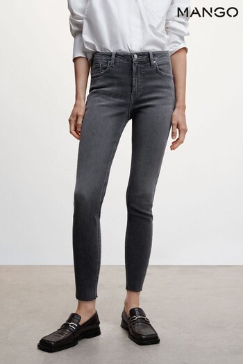 Mango Grey Skinny Cropped Jeans (503225) | £36