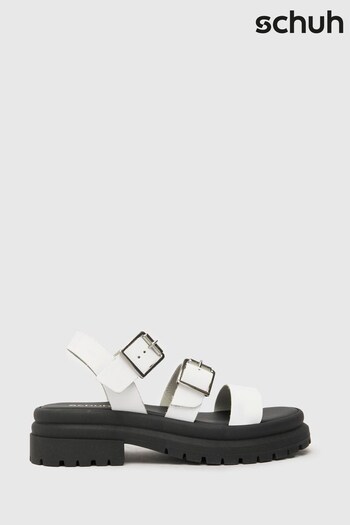 Schuh Tyla Chunky White Sandals (503731) | £48