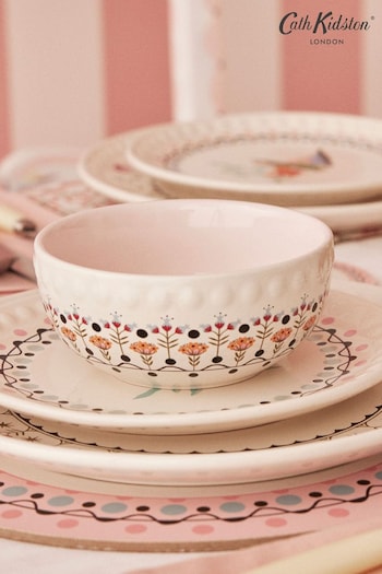 Cath Kidston Cream Painted Table Cereal Bowl Cereal Bowl 4 (503737) | £40
