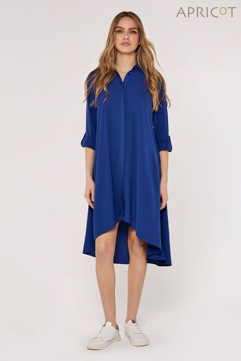 Apricot Blue High Low Airflow Shirt Dress (503893) | £35