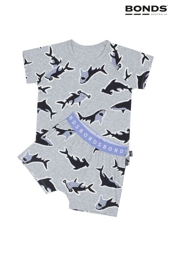 Bonds Grey Animal Design Tee And Pant Sleep Set (504321) | £25