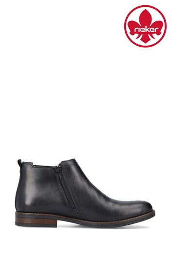 Rieker Mens Zipper Black Boots (504418) | £87