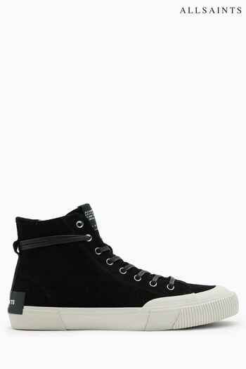 AllSaints Dumont Suede Black Shoes (504689) | £139