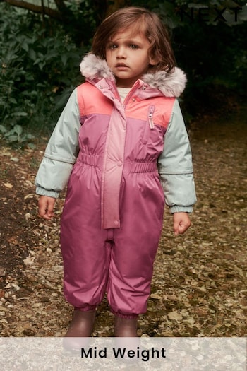 Pink Waterproof Colourbock Snowsuit (3mths-7yrs) (504968) | £38 - £42