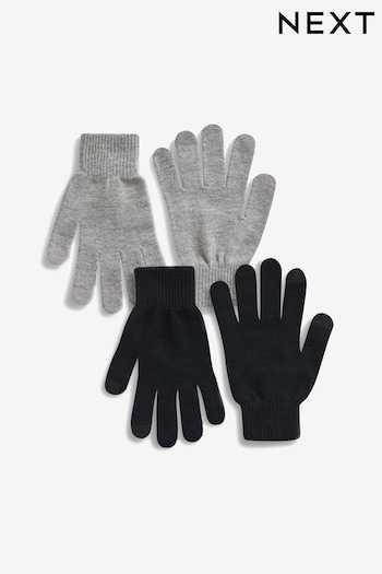 Black/Grey Magic Touchscreen Gloves 2 Pack (505210) | £10